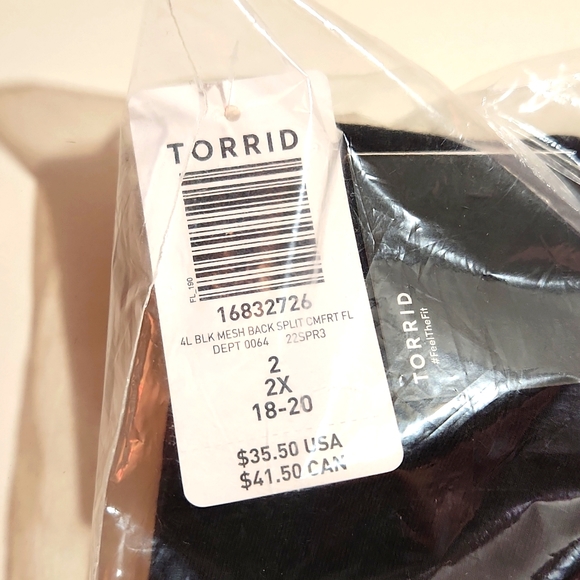 ❤NWT VINTAGE TORRID DESTRUCTED LEGGING - FISHNET MESH BACK SPLIT -  PLUS SIZE - Picture 5 of 10